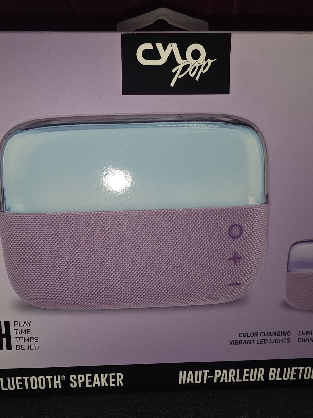 CYLO Pop Portable Bluetooth Speaker - Lavender/Light Blue